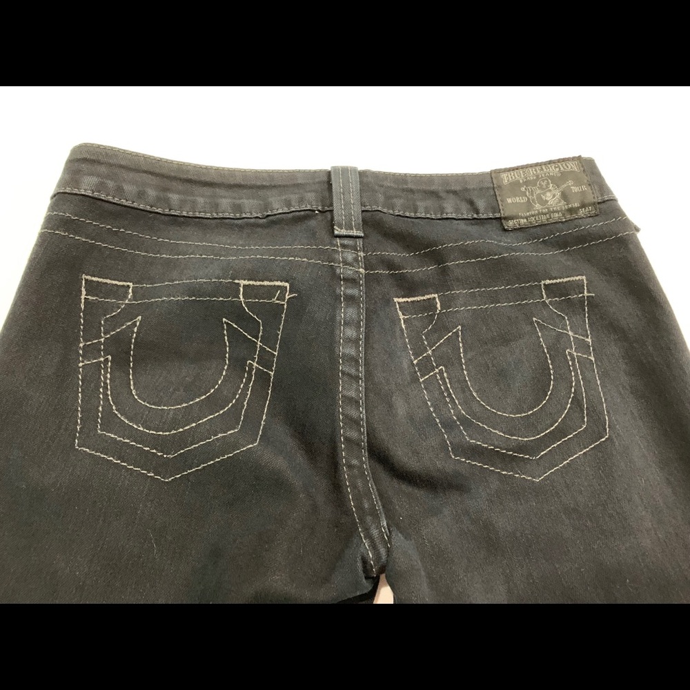 True religion size 28 black boot cut jeans - Picture 5 of 5